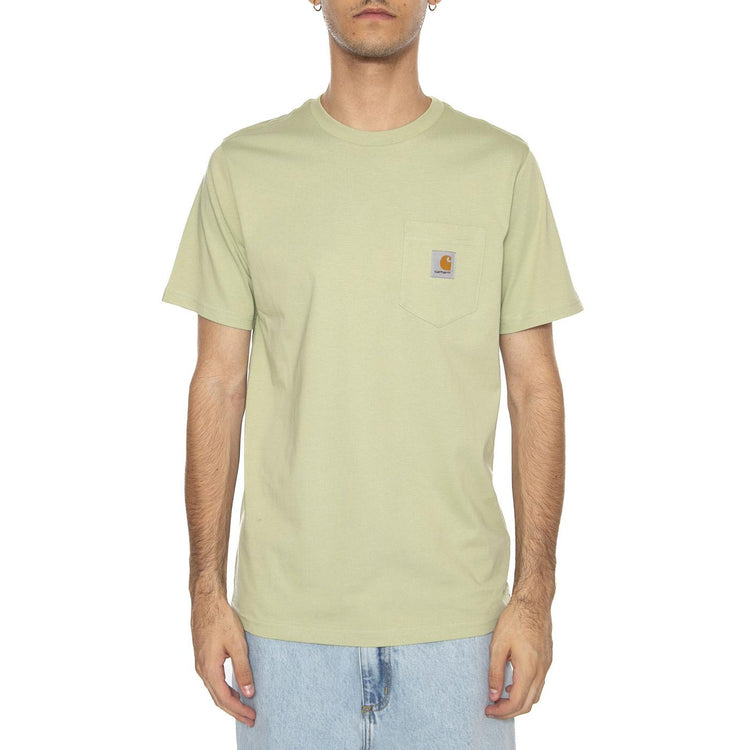 S/S Pocket T-Shirt Wall - Maglietta Girocollo Uomo Beige I030434.UVXX  CARHARTT WIP 