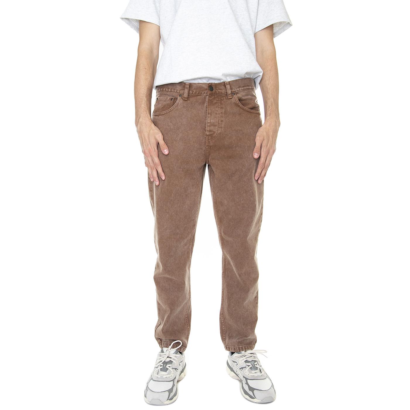 M' Newel Pant Tamarind Worn Washed - Pantaloni Denim Jeans Uomo Marroni I029148-1CNWD  CARHARTT WIP 