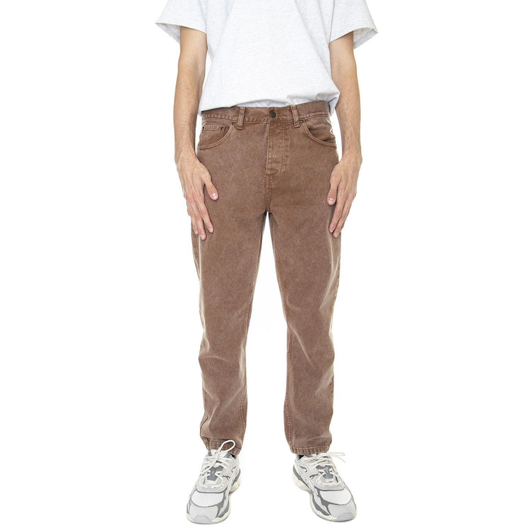 M' Newel Pant Tamarind Worn Washed - Pantaloni Denim Jeans Uomo Marroni I029148-1CNWD  CARHARTT WIP 
