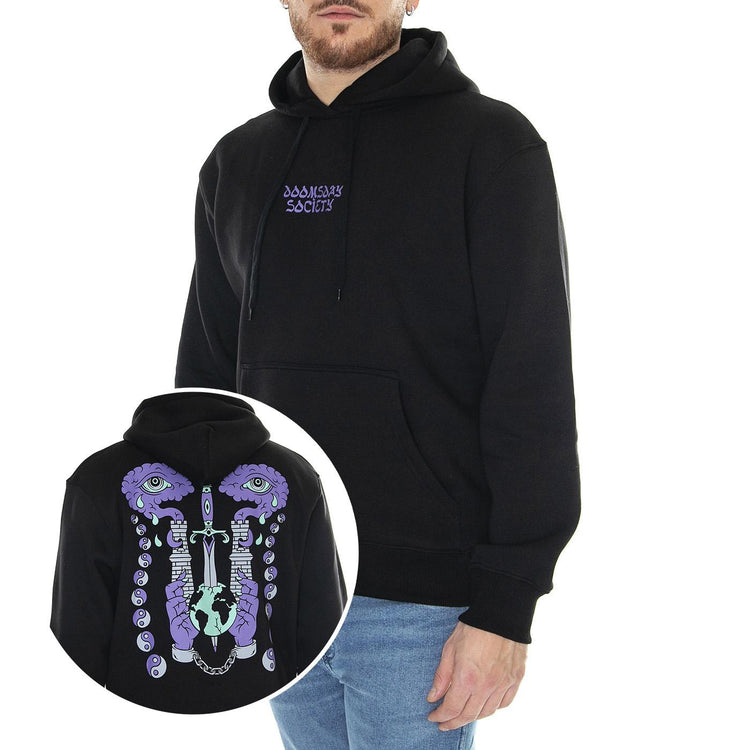 Art Of Seeing Hoodie Black - Felpa con Cappuccio Uomo Nera HDY0121BLKS  DOOMSDAY 