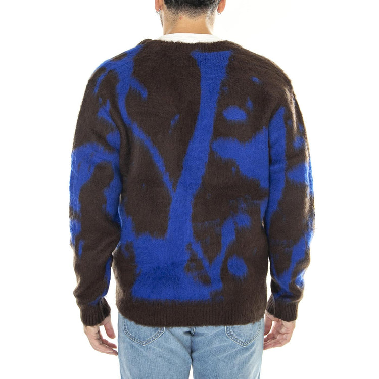 Luka Splatter Cardigan Java Brown Multi - Cardigan Uomo Multicolore 151010033-JVA  OBEY 