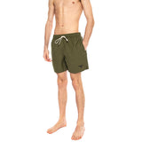 STAPLE LOGO 5 SWIM SHORTS Olive - Bañador hombre verde oliva Hombre BARBOUR
