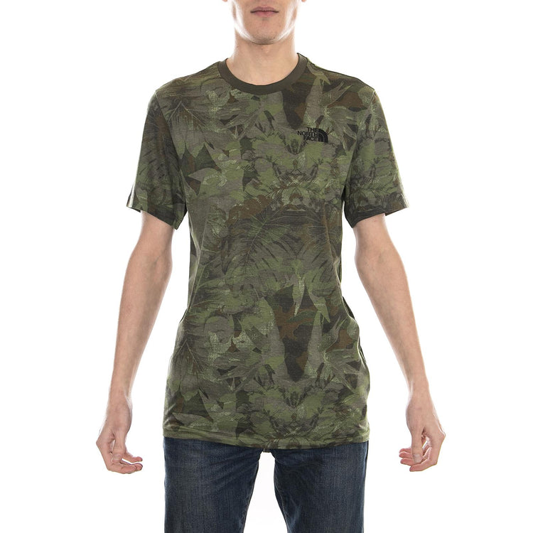 S/S SIMPLE DOME TEE English Green Camo Print T92TX51TH  THE NORTH FACE 