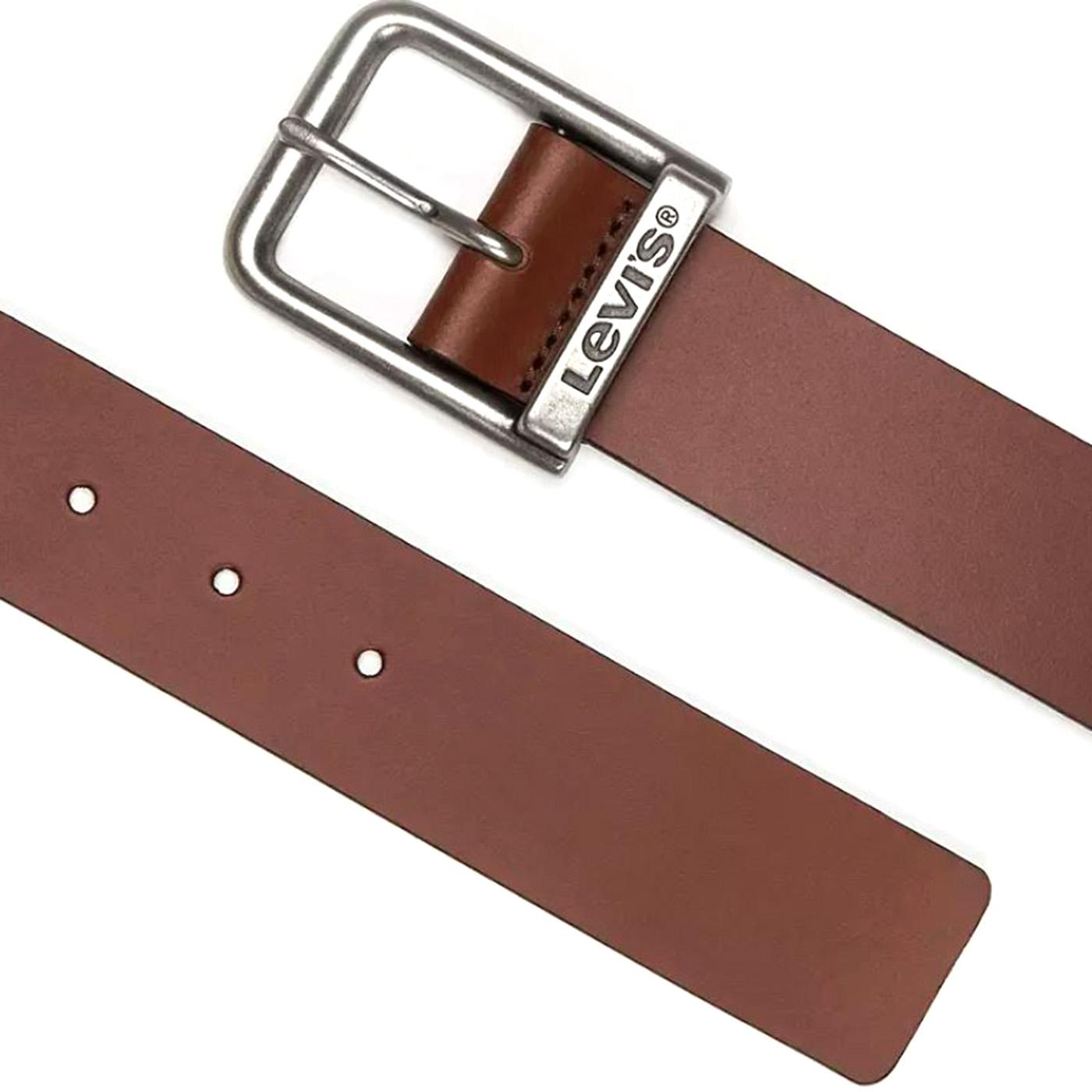 LM Beltt Harness Buckle Alderpoint Toffee Black - Cintura Marrone 38019-0268  LEVIS 