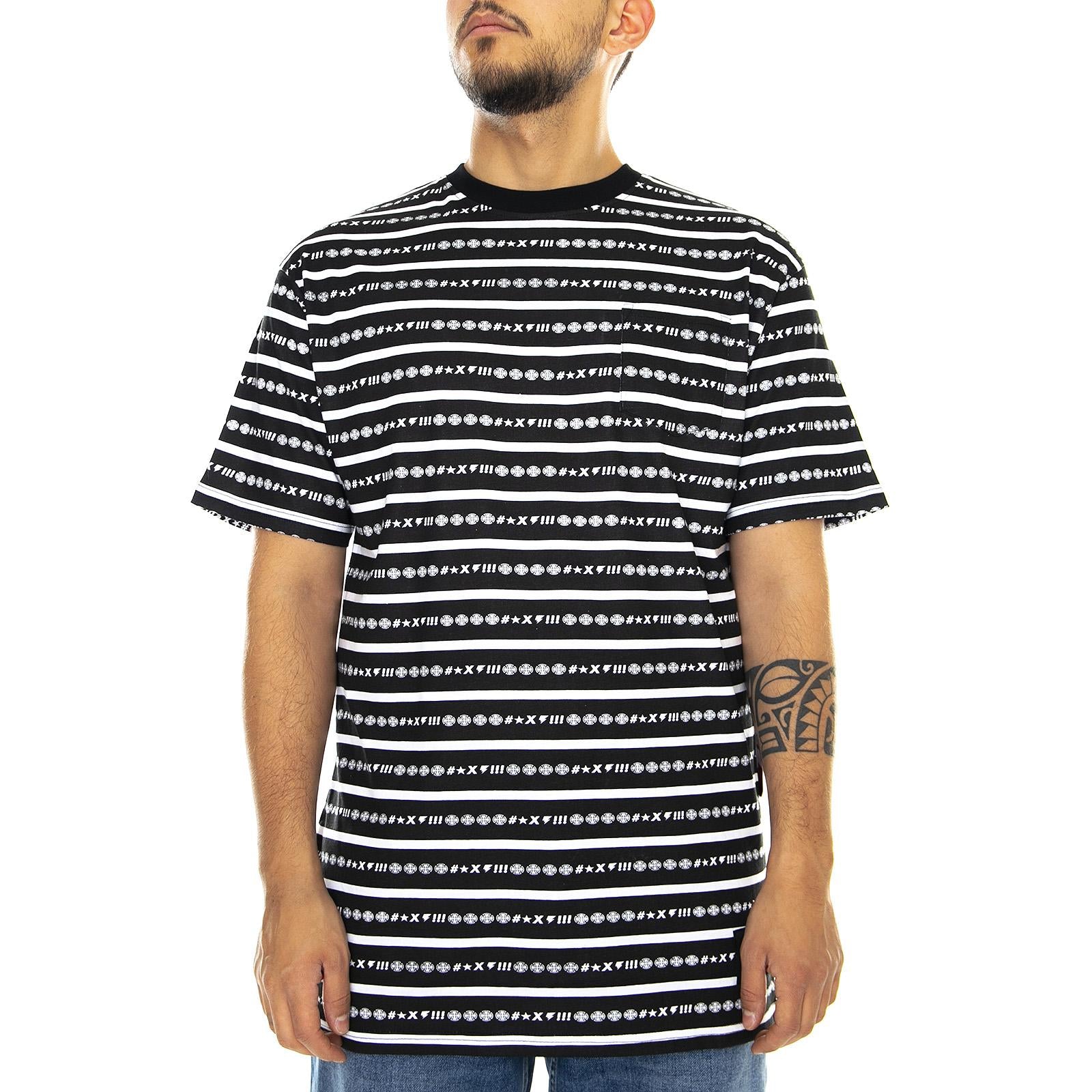  Ante Pocket Tee-Vertigo Stripe  INDEPENDENT 