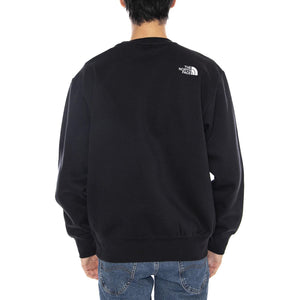 M Essential Relaxed Crew Black - Felpa Girocollo Uomo Nera NF0A89ET JK31 THE NORTH FACE 