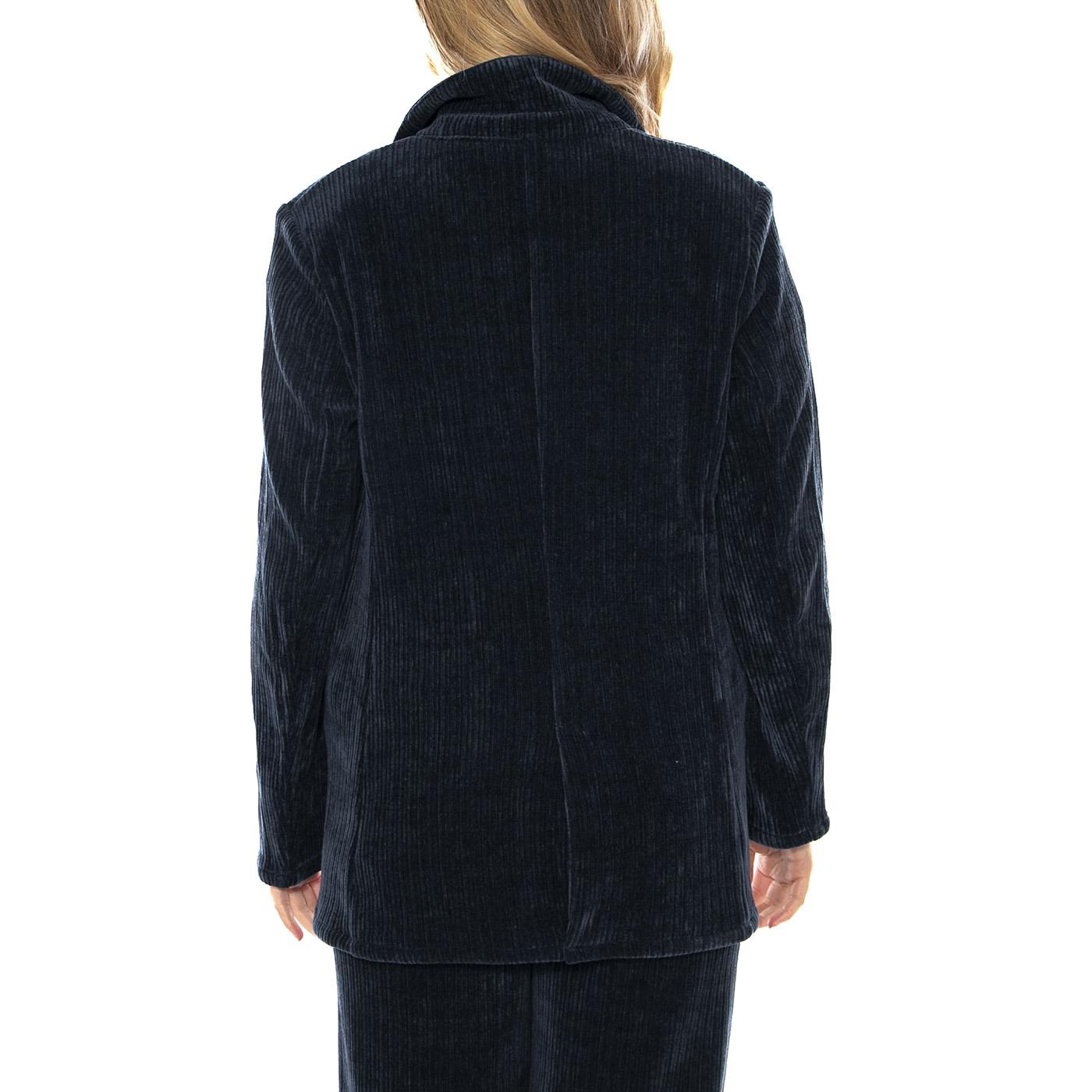 Blazer Pana de Terciopelo -- Giacca Donna Navy Blue 53W/11227 Navy Blue WILD PONY 