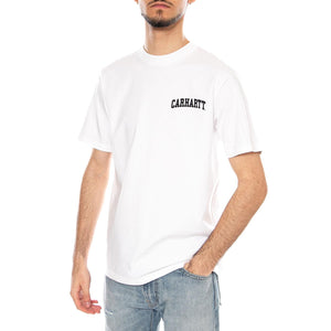 S/S University Script T-Shirt - Maglietta Girocollo Uomo Bianca I036110 00AXX CARHARTT WIP 