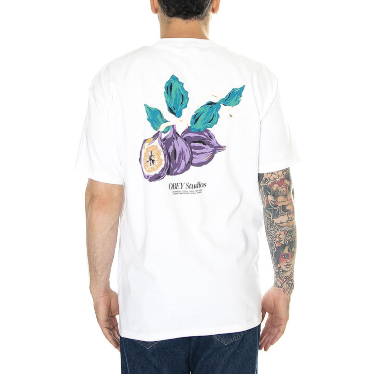 Obey Studios Classic Tee White - Maglietta Girocollo Uomo Bianca 165263772-WHT  OBEY 