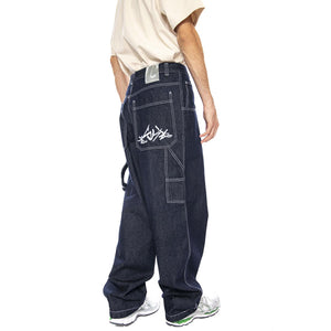 Baggy T. Denim Blue Lav Ecowash - Pantaloni Uomo Blu R.BIANCO-L-DNMB-001 . BLUESKIN 