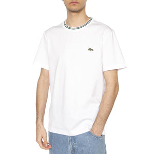 T-Shirt 001 White - Maglietta Girocollo Uomo Bianca TH9903-001  LACOSTE 
