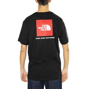 M S/S Redbox Tee TNF Black - Maglietta Girocollo Uomo Nera NF0A87NPJK31  THE NORTH FACE 