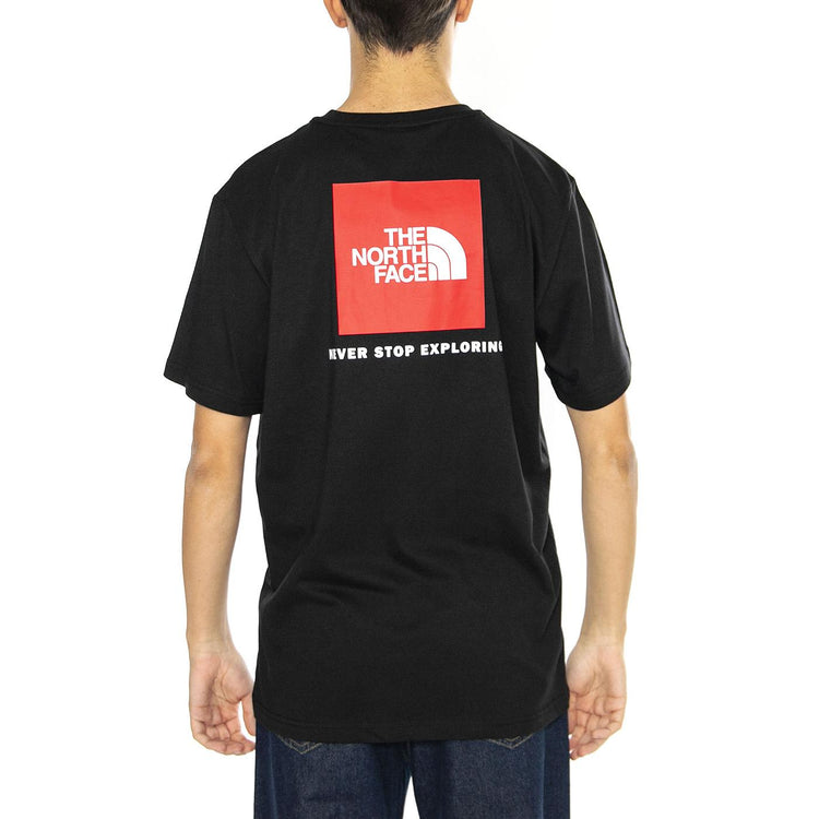 M S/S Redbox Tee TNF Black - Maglietta Girocollo Uomo Nera NF0A87NPJK31  THE NORTH FACE 
