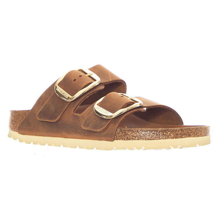 Arizona Big Buckle Oiled Leather - Sandali Donna Marroni 1011073 CGC BIRKENSTOCK 