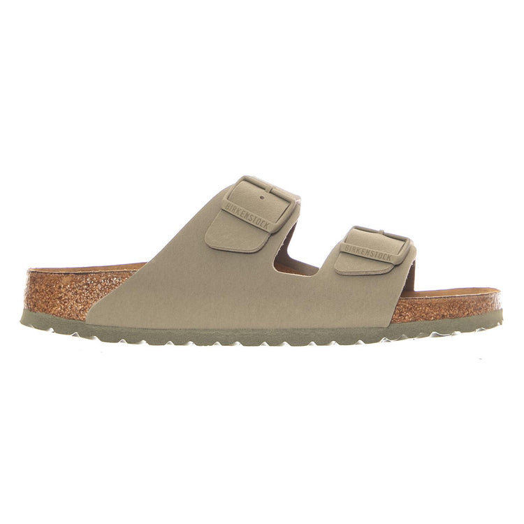 Arizona Birko Flor Narrow Fit Faded Khaki - Sandali Uomo Verdi 1027697 FKK BIRKENSTOCK 