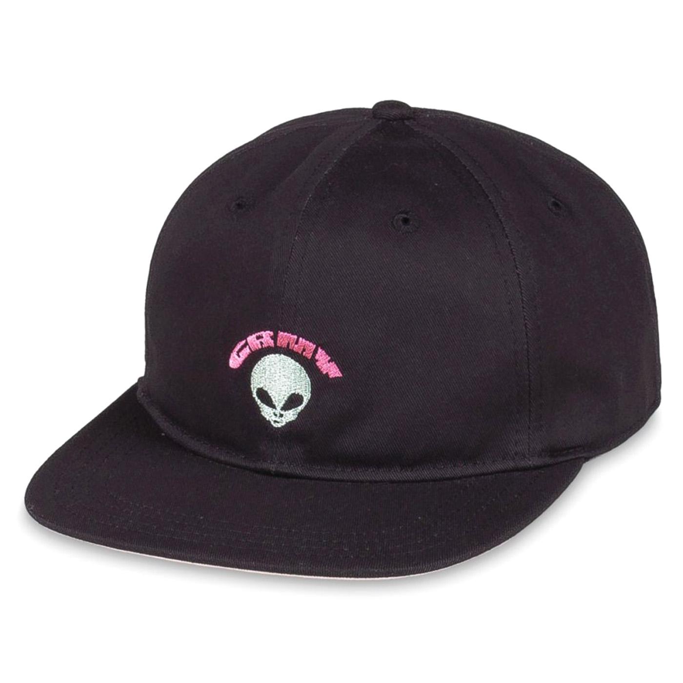 Ufollow Unstructured Cap Black - Cappellino con Visiera Nero GRUC3238-BLK  GRIMEY 