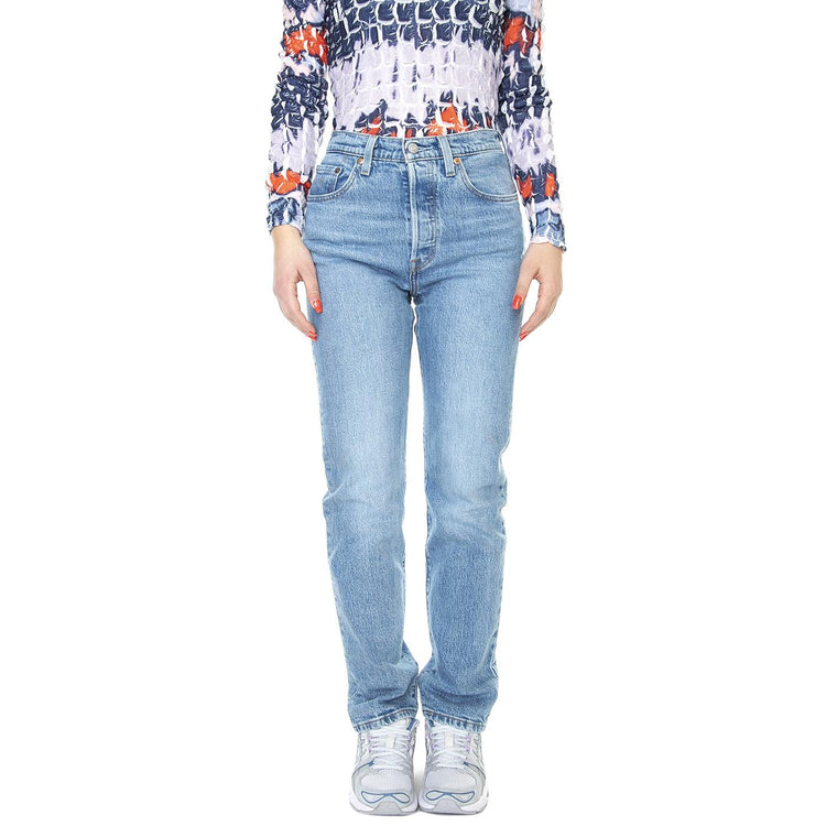 501 Jeans For Women Hollow Days Light Indigo Worn In - Pantaloni Denim Jeans Donna Blu 12501-0415  LEVIS 