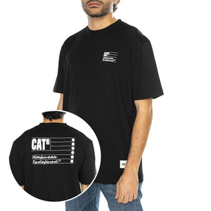 Bullet T-Shirt Black - Maglietta Girocollo Uomo Nera 6010127-10158  CAT 