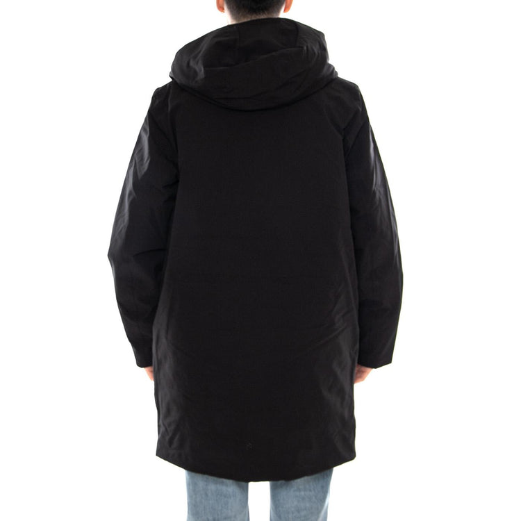 Hjalmar Black Jacket - Giacca con Cappuccio Uomo Nera 331186 110 ELVINE 