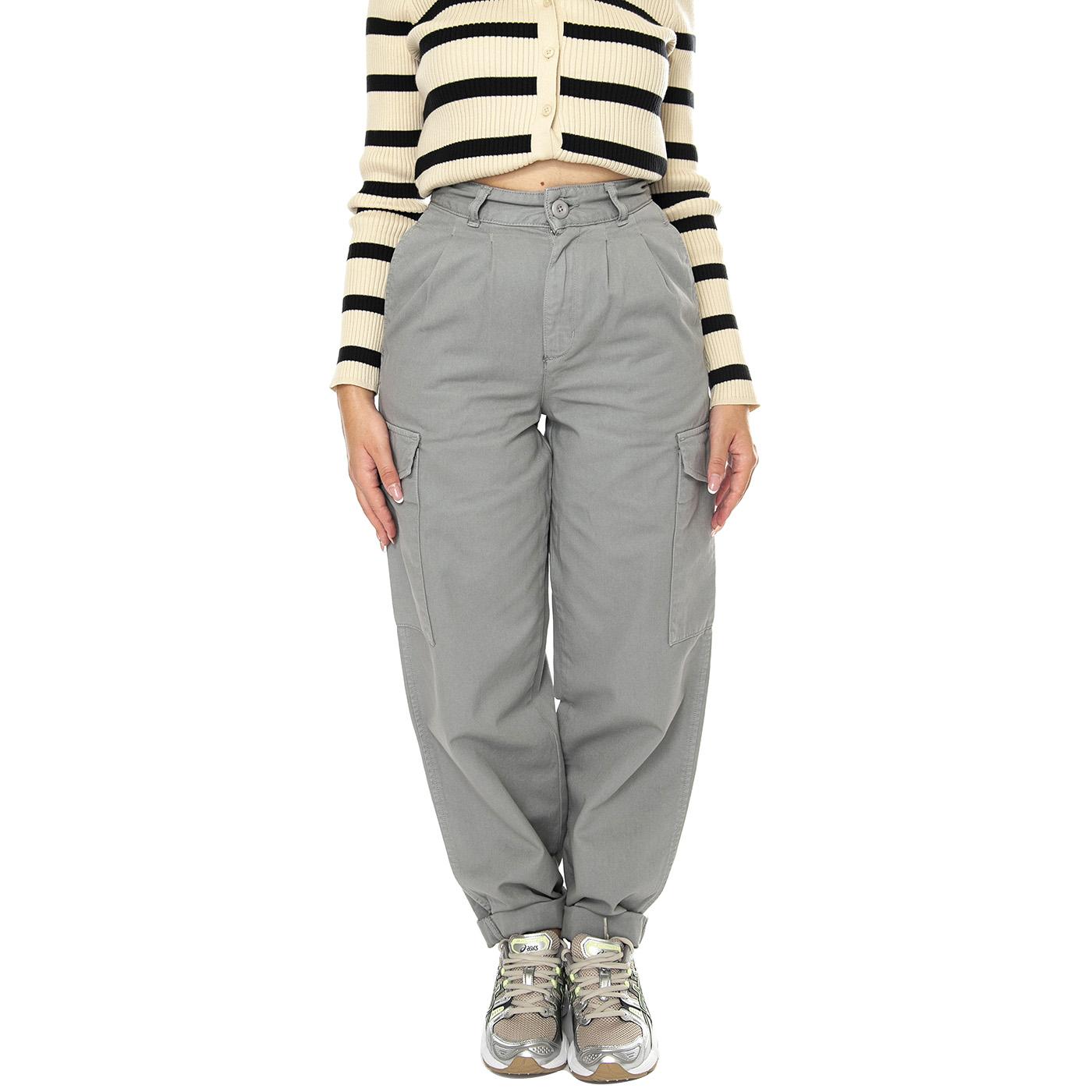 W' Collins Pant Misty Grey garment dyed - Pantaloni Donna Grigi I029789.29KGD  CARHARTT WIP 