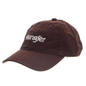 LOGO CAP BROWN - Cappellino con Visiera Marrone 112378793 BRN WRANGLER 