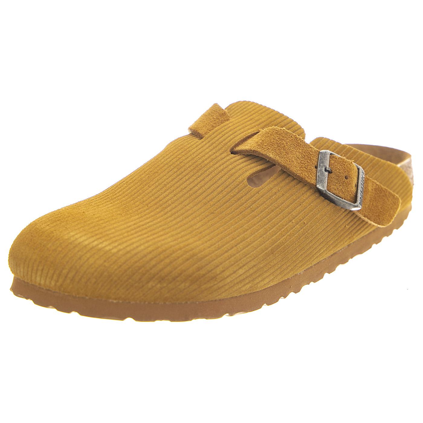 Boston Corduroy Cork Brown, Suede Leather - Sandali Donna Marroni 1025668  BIRKENSTOCK 