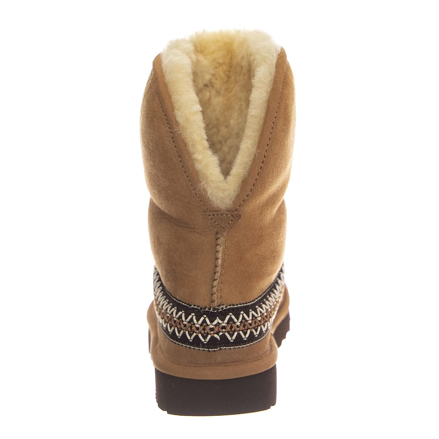 W Classic Short Crescent Chestnut - Stivali Donna Marroni UGSCLSCRCHE1161770W  UGG 