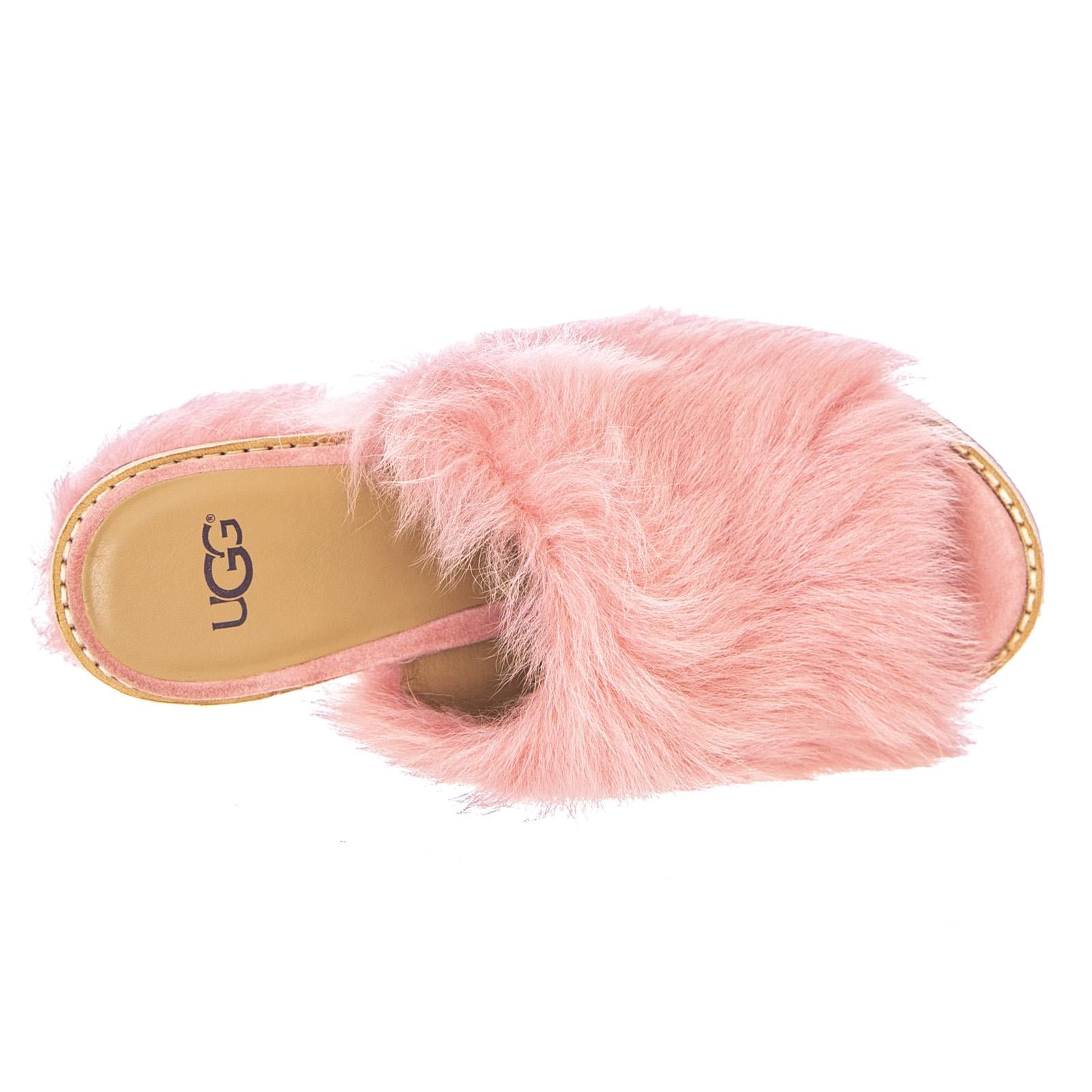 Womens Rosa Fluff Heel Lantana Pink Sandals UGSROSAFHLN1095390W  UGG 