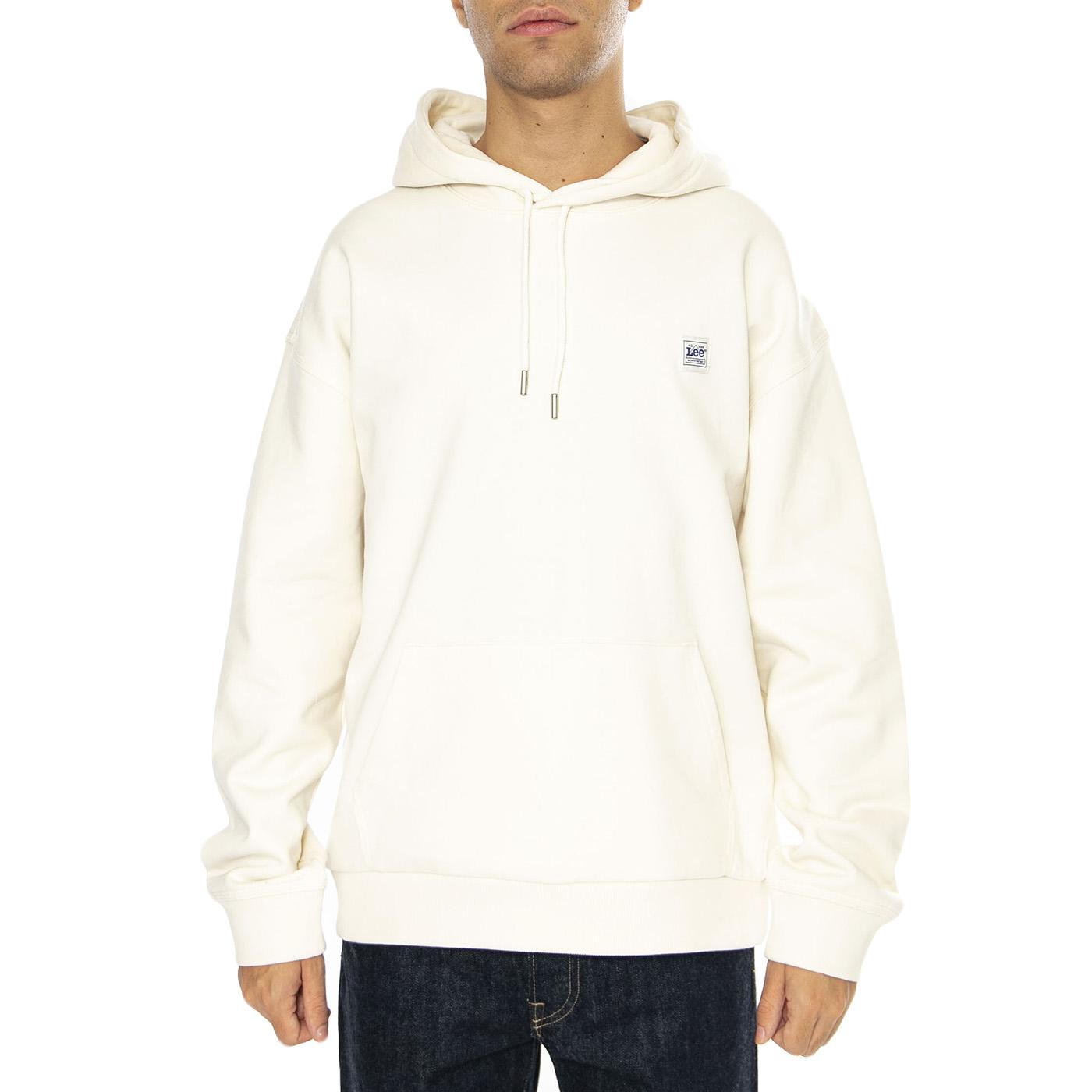 WW Hoodie Ecru - Felpa Uomo Bianca 112357972-WHITE  LEE 