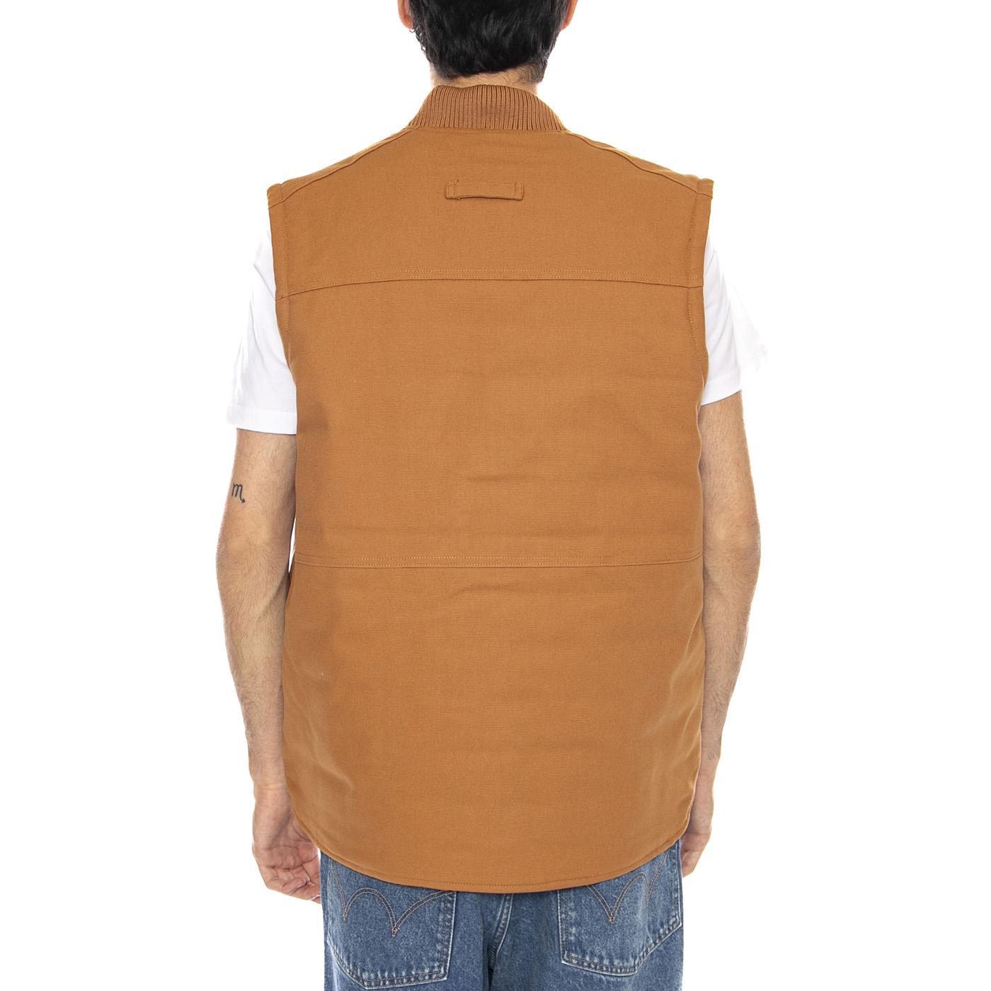 Classic Canvas Vest Duck - Giacca Smanicata Uomo Marrone 6040102 16-1432 CAT 