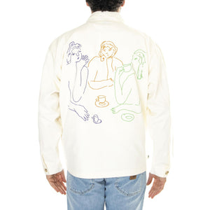 Afternoon Shirt Jacket Unbleached - Giacca Uomo Beige 121160056-UBL  OBEY 