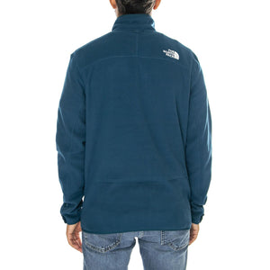 M 100 Glacier Full Zip EU Midnight Petrol - Giacca Uomo Blu NF0A855X1NO1  THE NORTH FACE 
