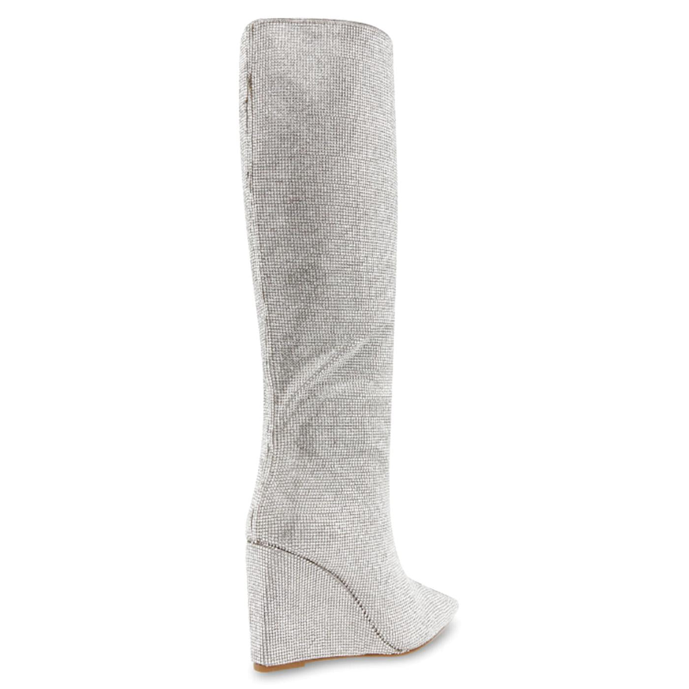 Showout Rhinestone - Stivali Donna Argento SHOW10S1  STEVE MADDEN 