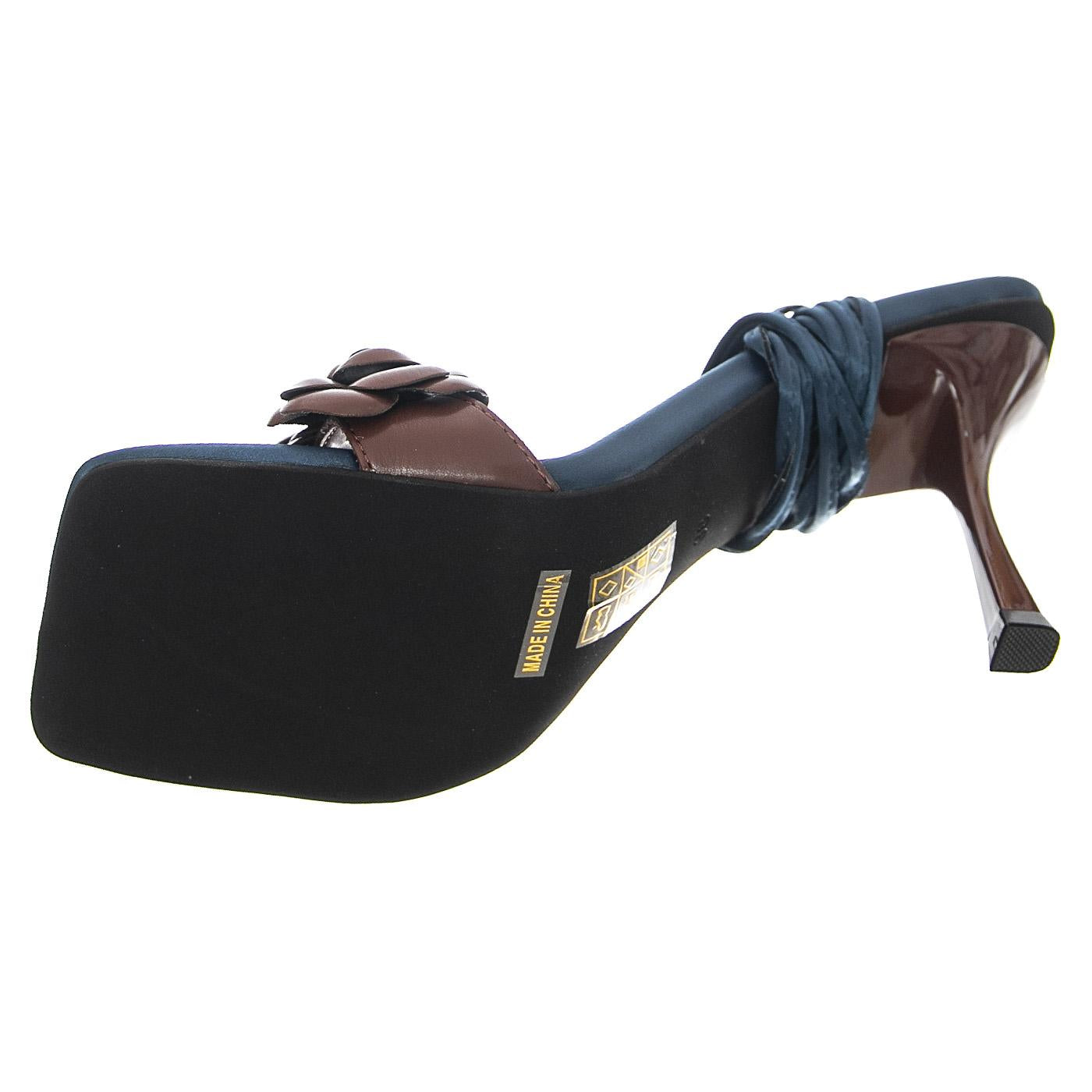 Rozi Red Pu + Satin - Sandali Donna Marroni JCSJC-927-18-5-BRO  JEFFREY CAMPBELL 