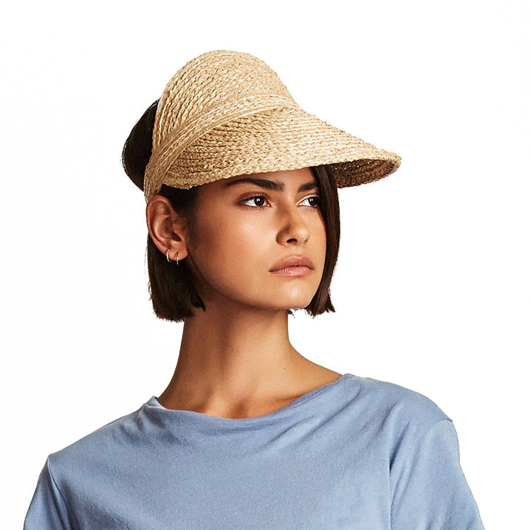 ALEXA VISOR Tan - Visiera Donna Beige 00860-TAN . BRIXTON 