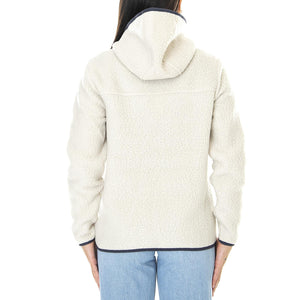 W's Retro Pile Hoody Pelican - Felpa con Cappuccio Donna Beige 22806-PLCN  PATAGONIA 