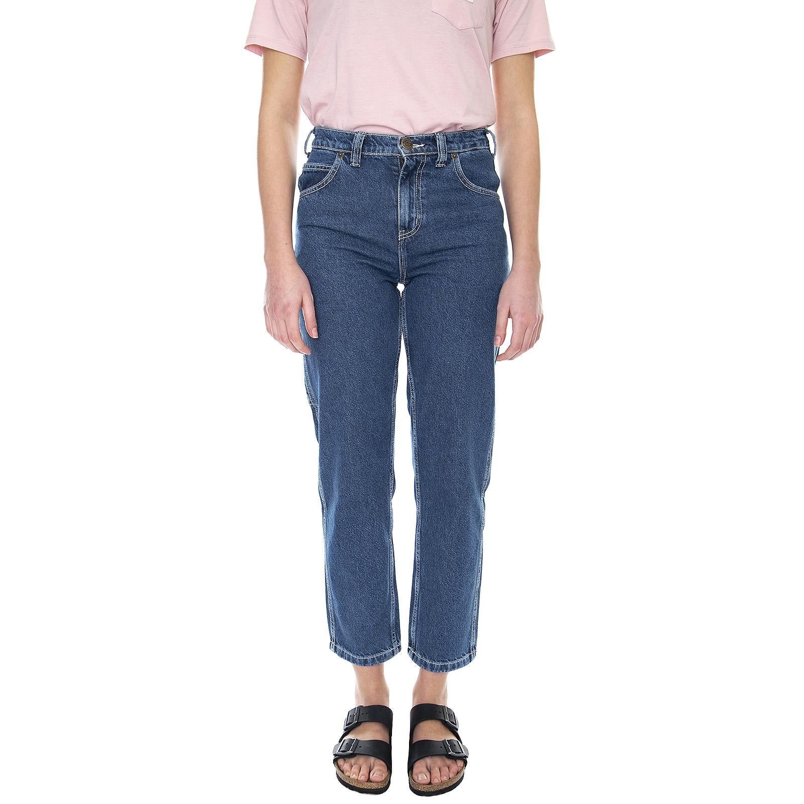 Womens Ellendale Denim Jeans - Classic Blue - Denim Jeans Donna Blu DK0A4XEKCLB1  DICKIES 