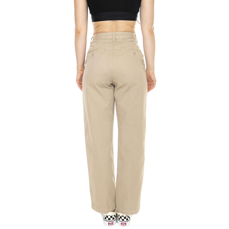 W' Cara Pant Wall /garment dyed - Pantaloni Donna Beige I029802.G1GD  CARHARTT WIP 