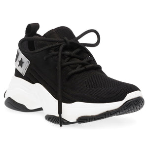 Mezure Black - Scarpe Stringate Profilo Basso Donna Nere SMPMEZURE-BLA  STEVE MADDEN 