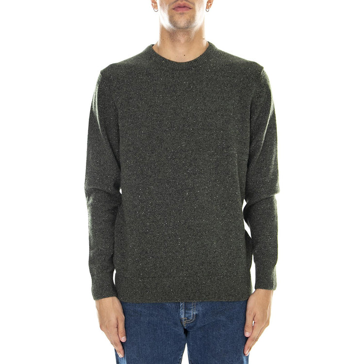 Tisbury - Maglione Girocollo Uomo Verde MKN0844-GN79-FW21  BARBOUR 