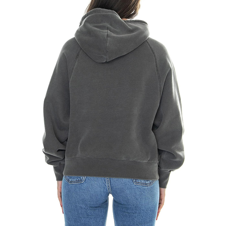 W' Hooded Taos Sweat Flint /garment dyed - Felpa con Cappuccio Donna Grigia I032920.654GD  CARHARTT WIP 
