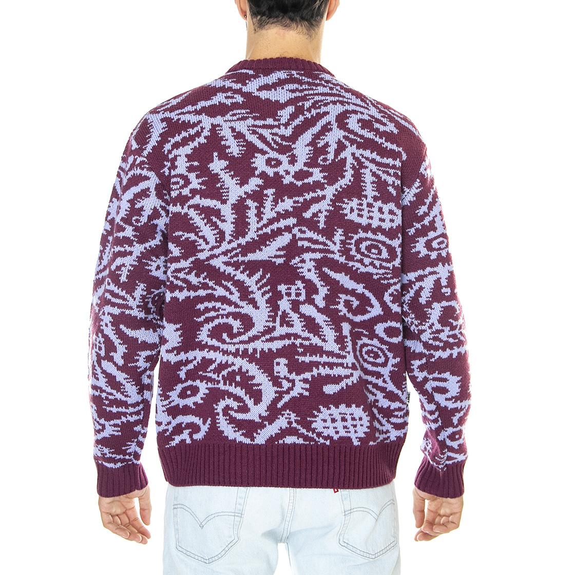 Magnolia Crew Sweater Beetroot / Multi - Maglione Girocollo Uomo Viola / Multi 151000062-BET  OBEY 