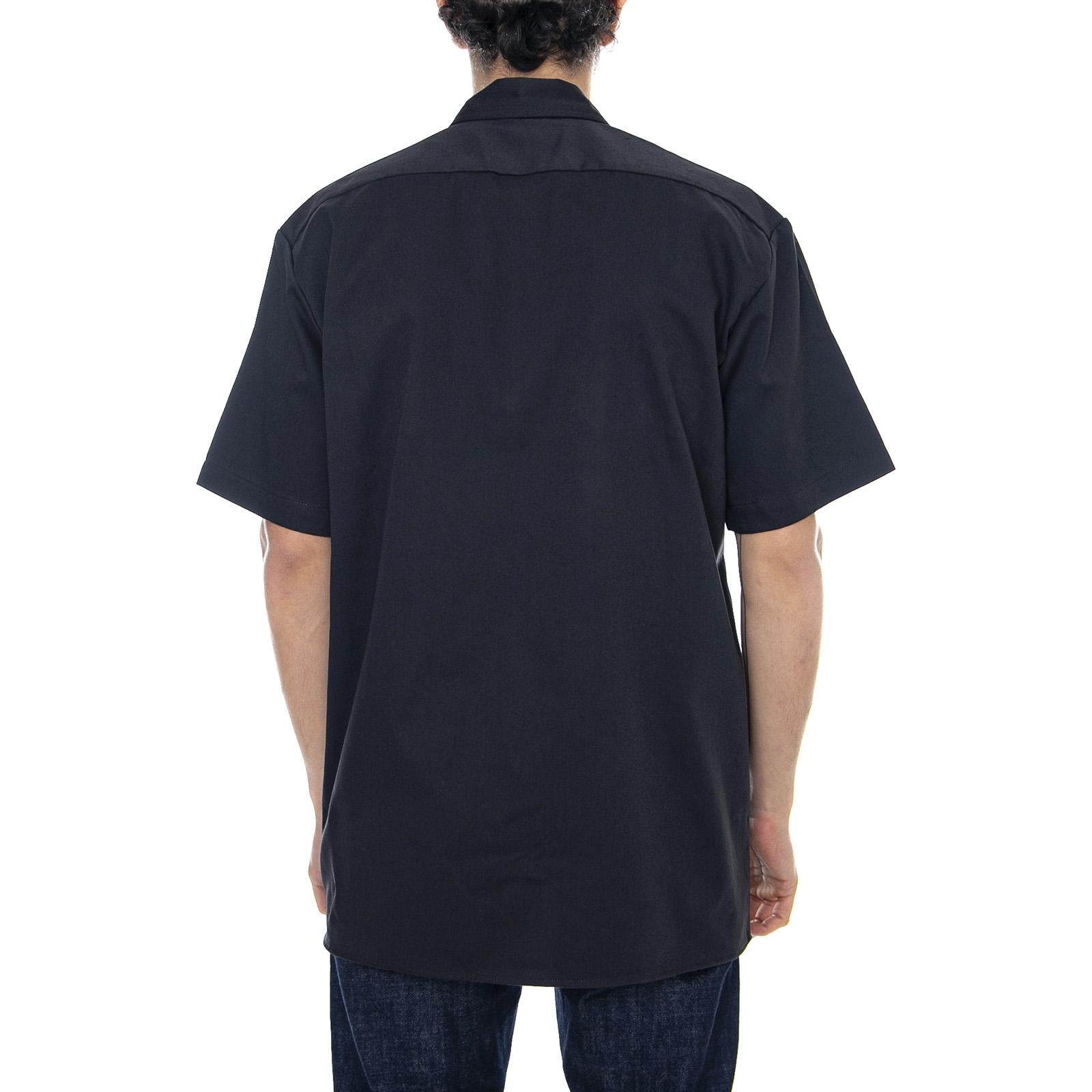 Clintondale Short-Sleeve Shirt - Black - Camicia Maniche Corte Uomo Nera 05 200348-BK . DICKIES 