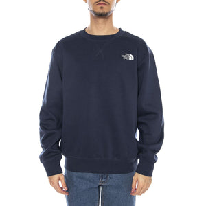 M Essential Relaxed Crew Blue - Felpa Girocollo Uomo Blu NF0A89ET 8K21 THE NORTH FACE 