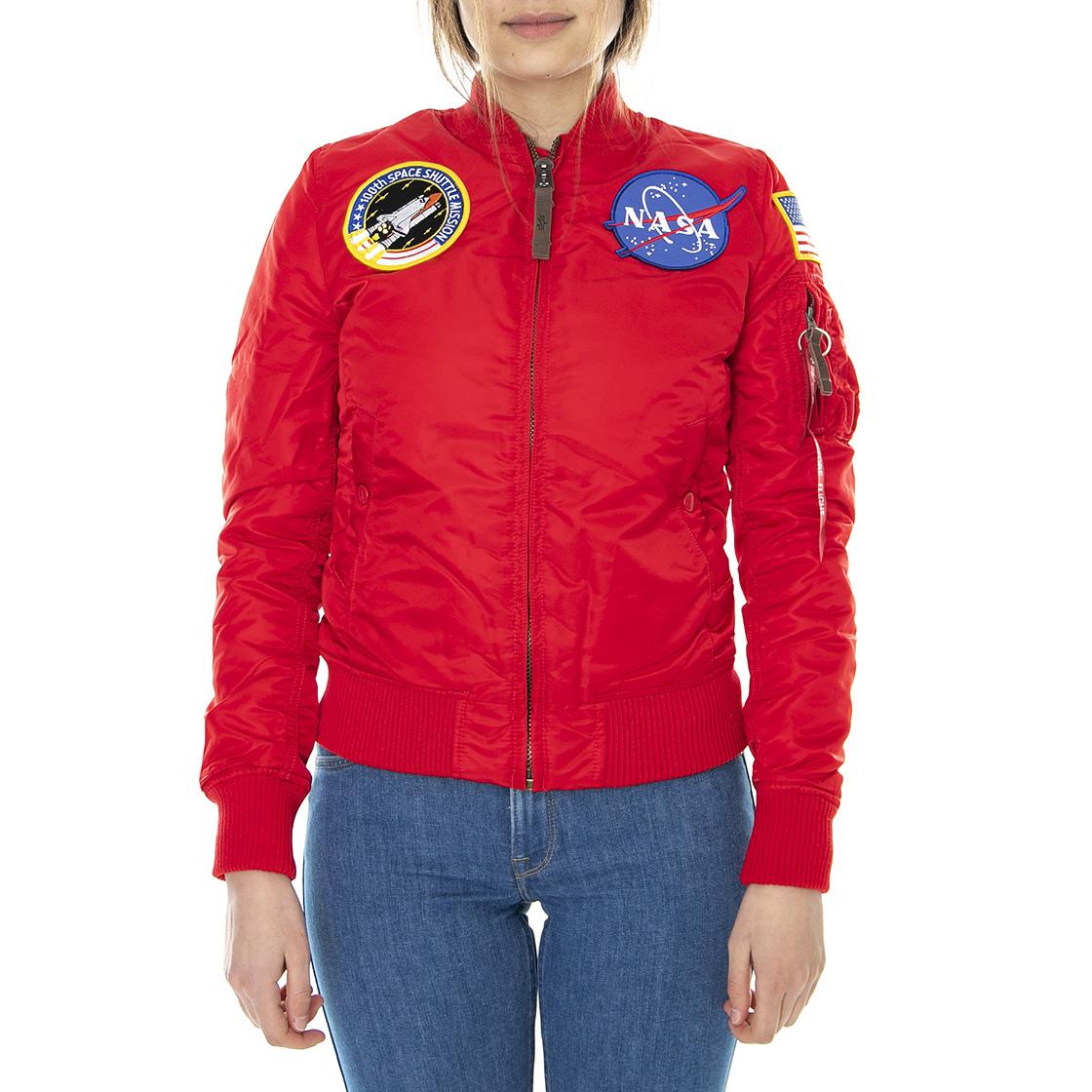 AI 168007 MA-1 VF Nasa Wmn Speed red 168007-328  ALPHA INDUSTRIES 