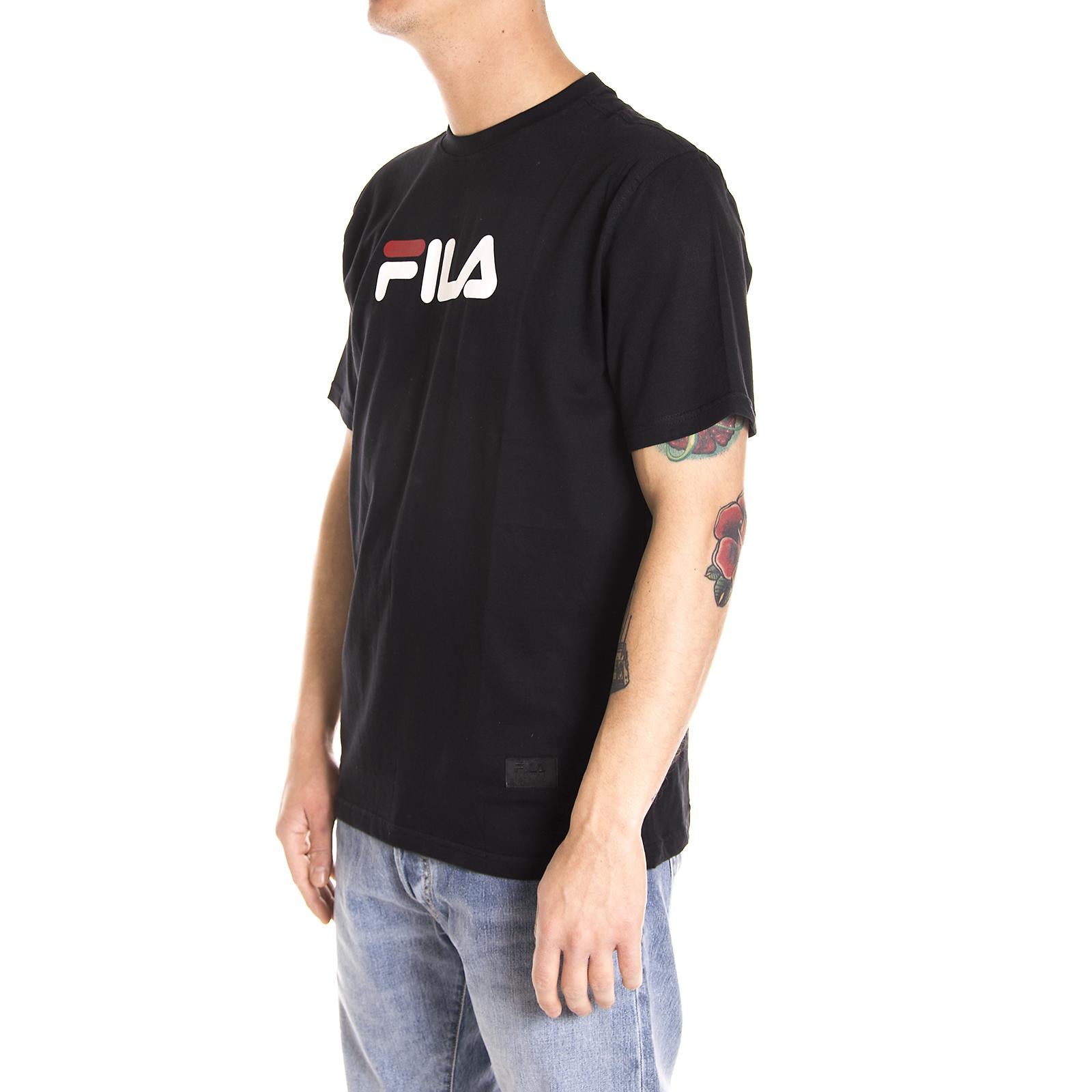 ESSENTIAL LINEAR LOGO T-SHIRT BLACK 76681_4  FILA 
