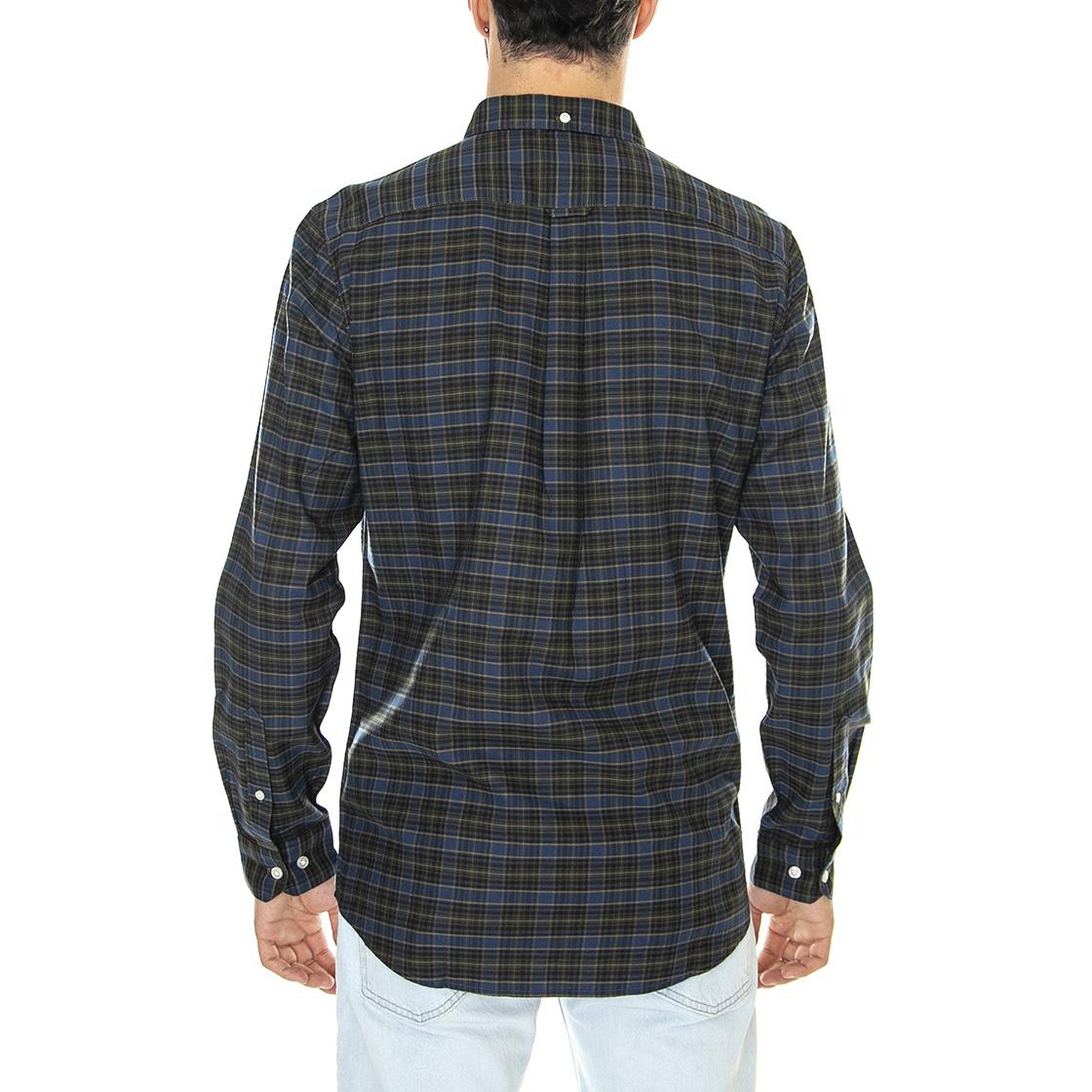 Fraser Check LS BD Evergreen - Camicia Uomo Multicolore F4WFC042-357  FARAH 