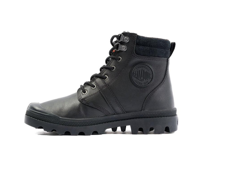 Pallabrousse Sc Wp + Black - Scarpe Stringate Profilo Alto Uomo Nere PAS08841-008-M  PALLADIUM 