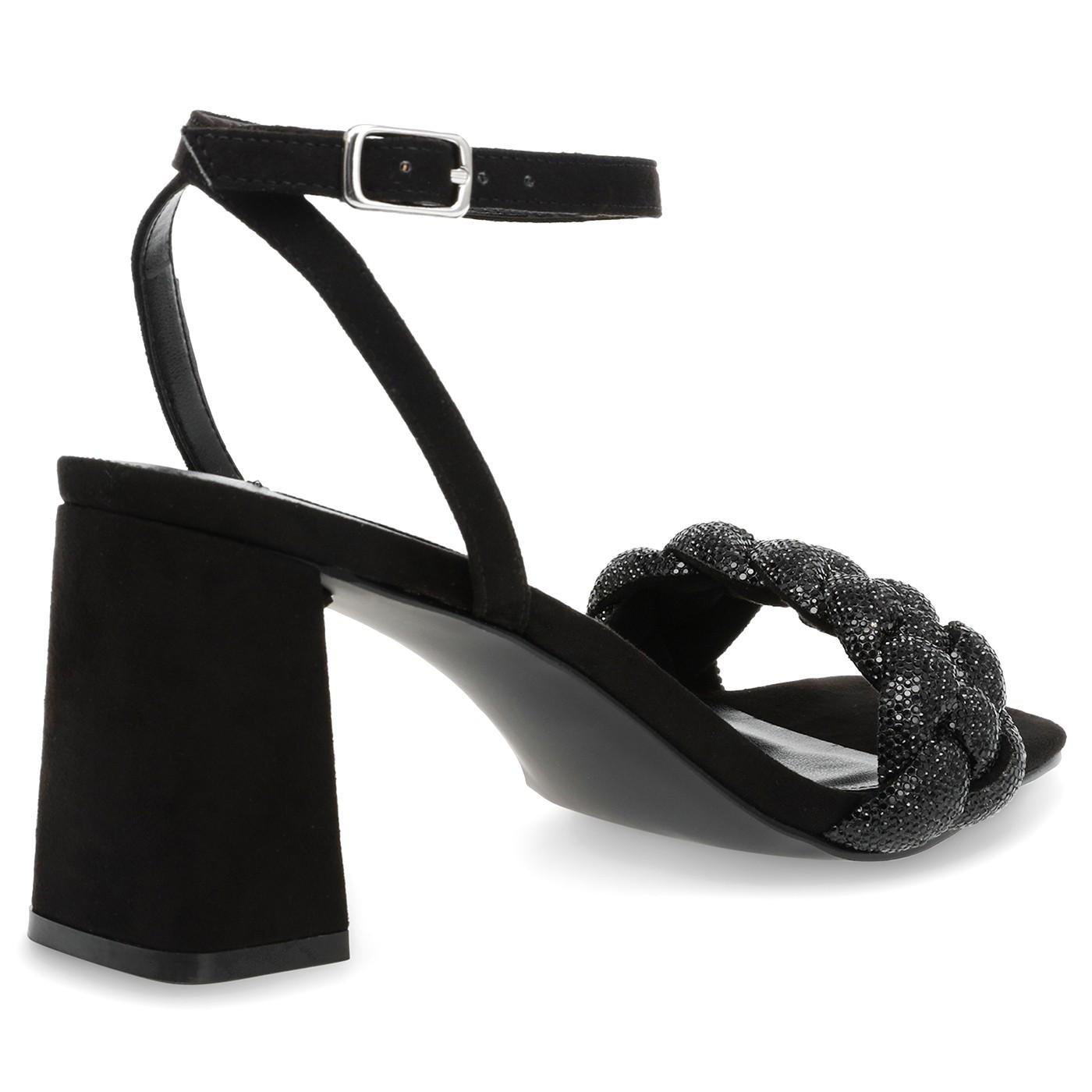 Lidia Black / Crystal - Sandali Donna Neri SMSLIDIA-BLK  STEVE MADDEN 