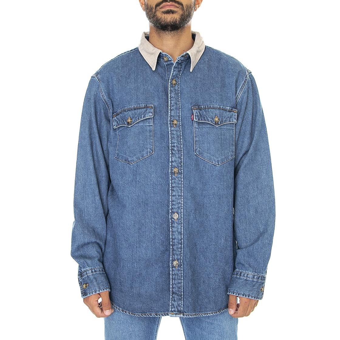 Relaxed Fit Western Z1711 Blue Stone Wash - Camicia Denim Jeans Uomo Blu A1919-0006  LEVIS 